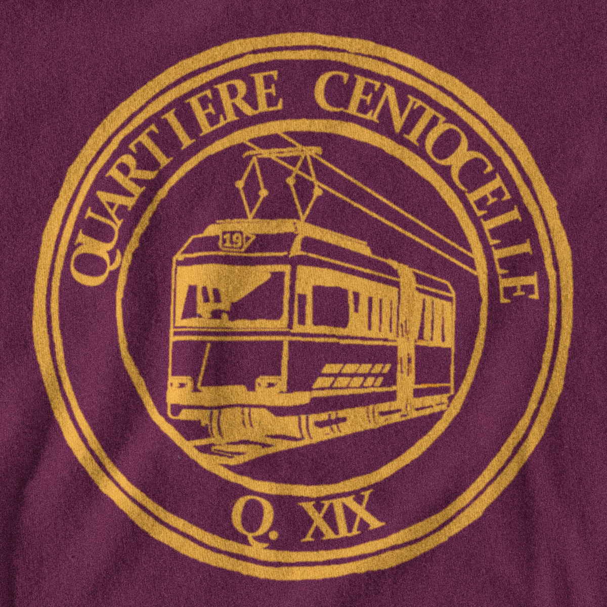Maglietta quartiere Centocelle (XIX) giallorossa