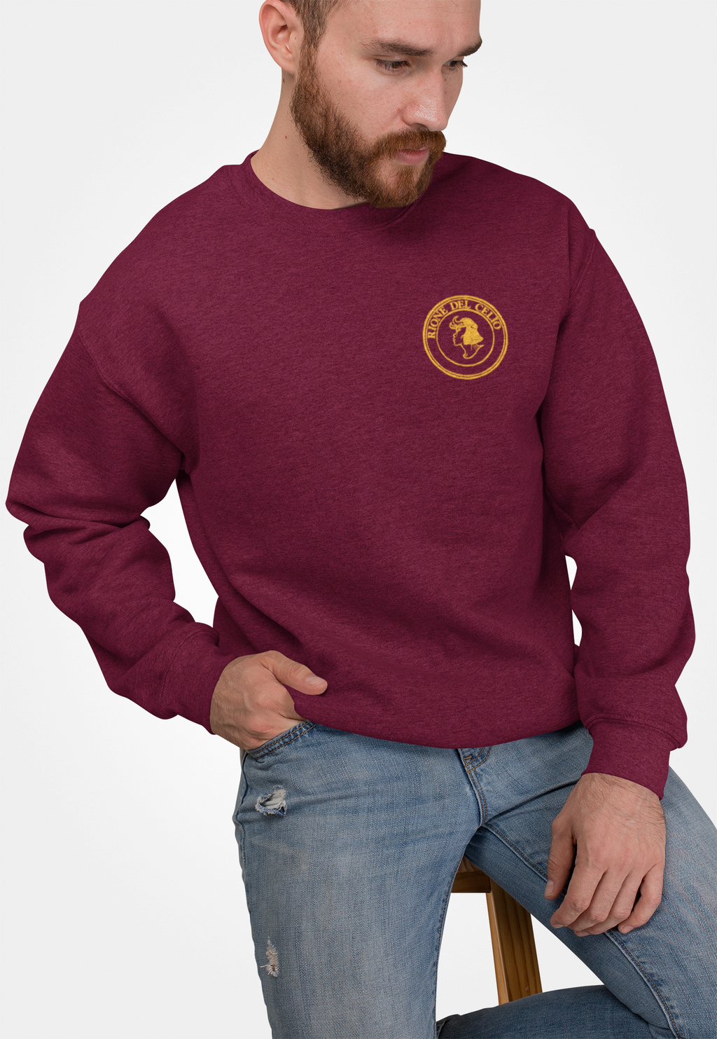 Felpa rione Celio (XIX) rossa