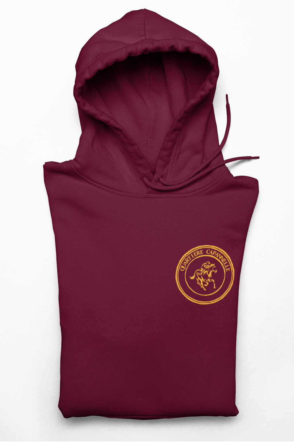 Felpa con cappuccio quartiere Capannelle rossa