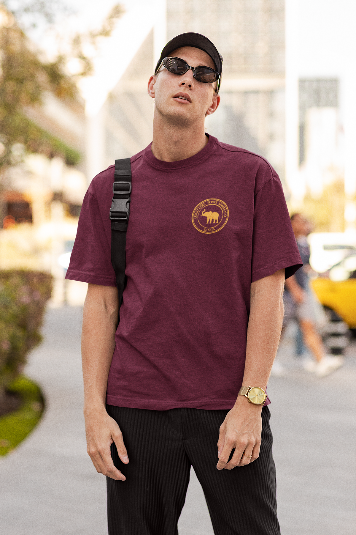 Maglietta quartiere Ponte Mammolo (XXIX) giallorossa