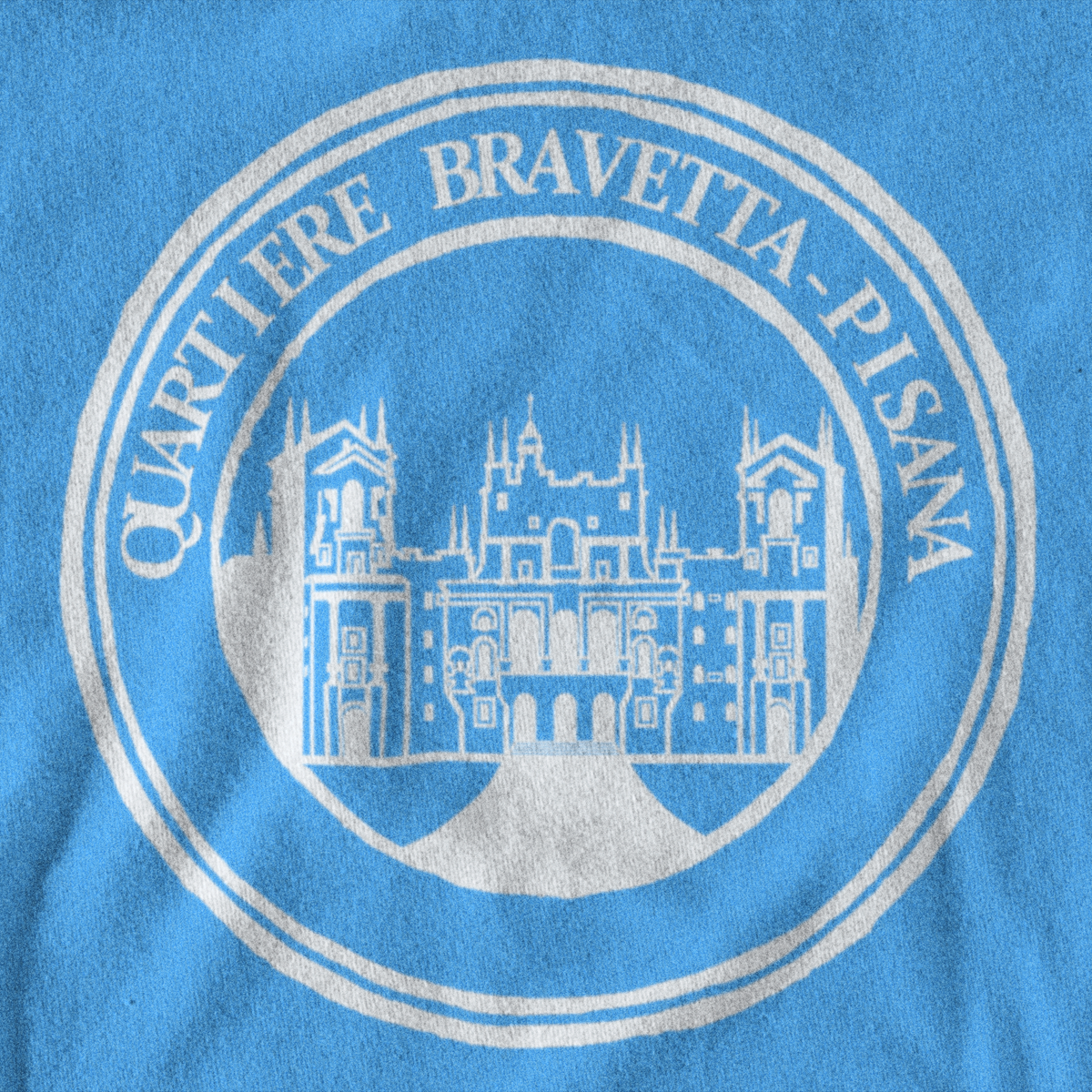 Maglietta quartiere Bravetta - Pisana biancoceleste