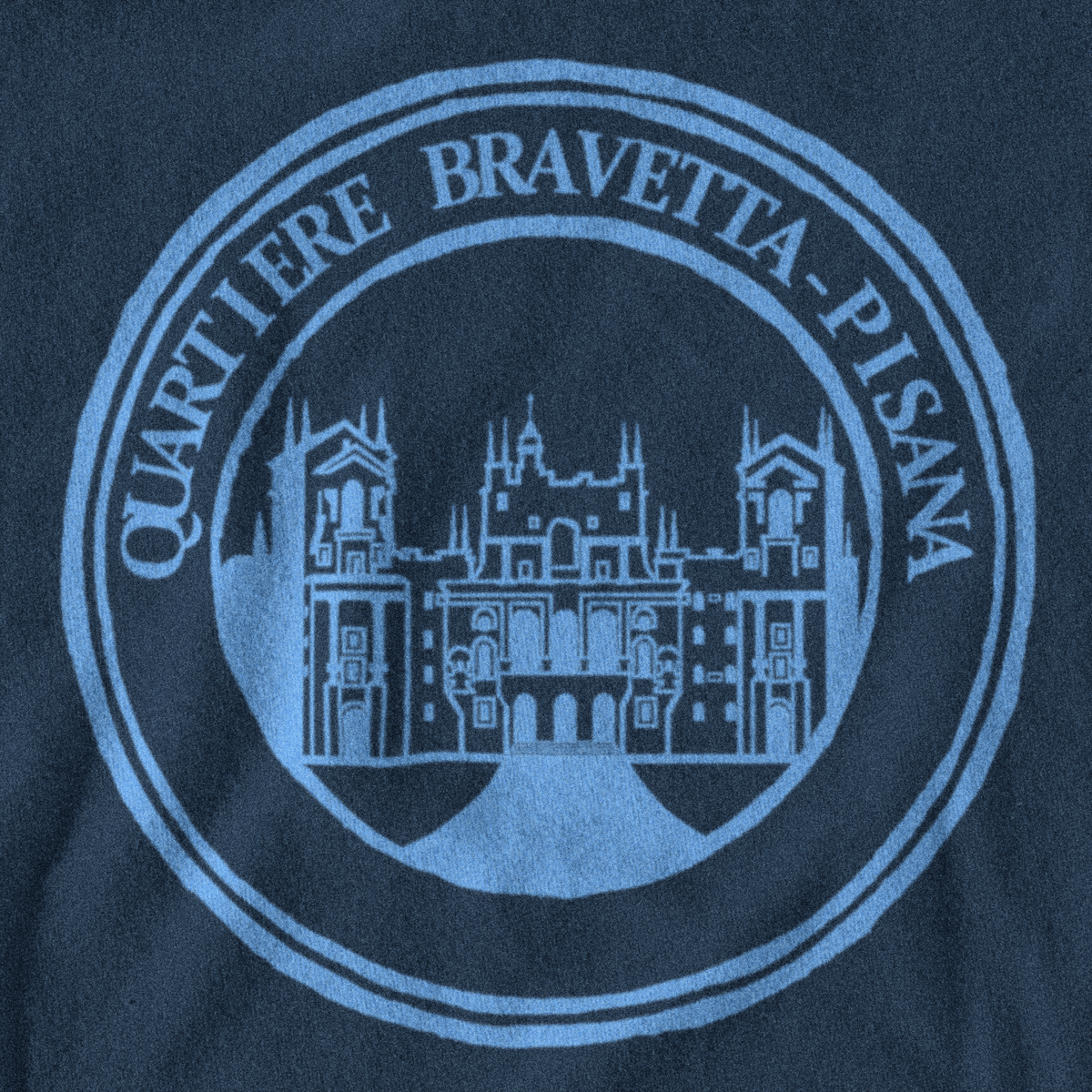 Maglietta quartiere Bravetta - Pisana biancoceleste