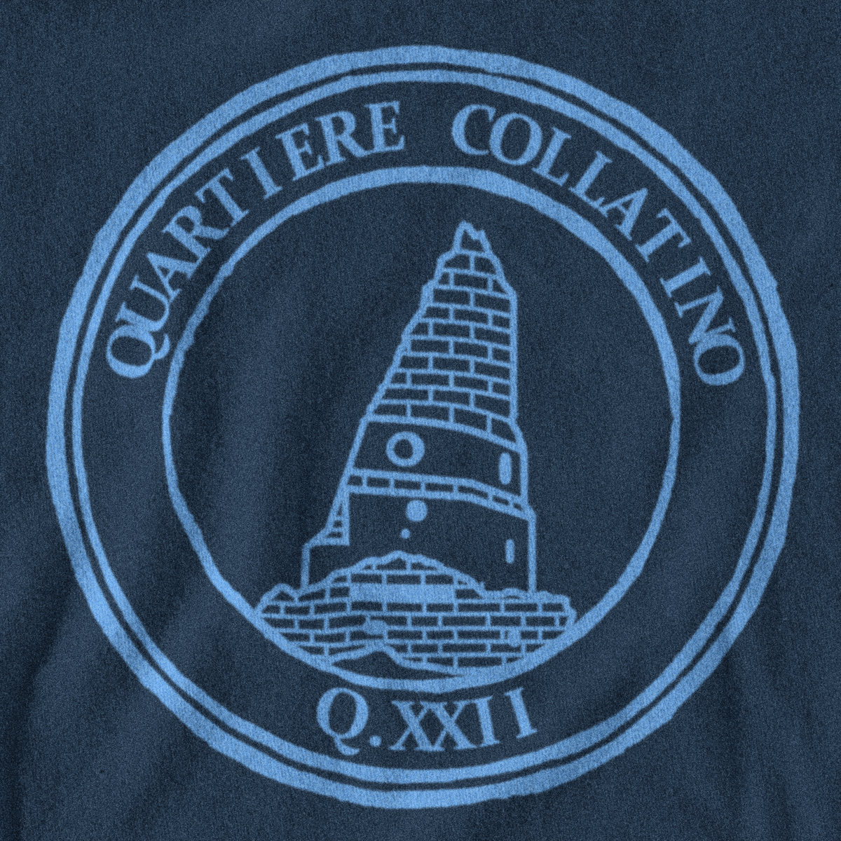 Maglietta quartiere Collatino (XXII) biancoceleste