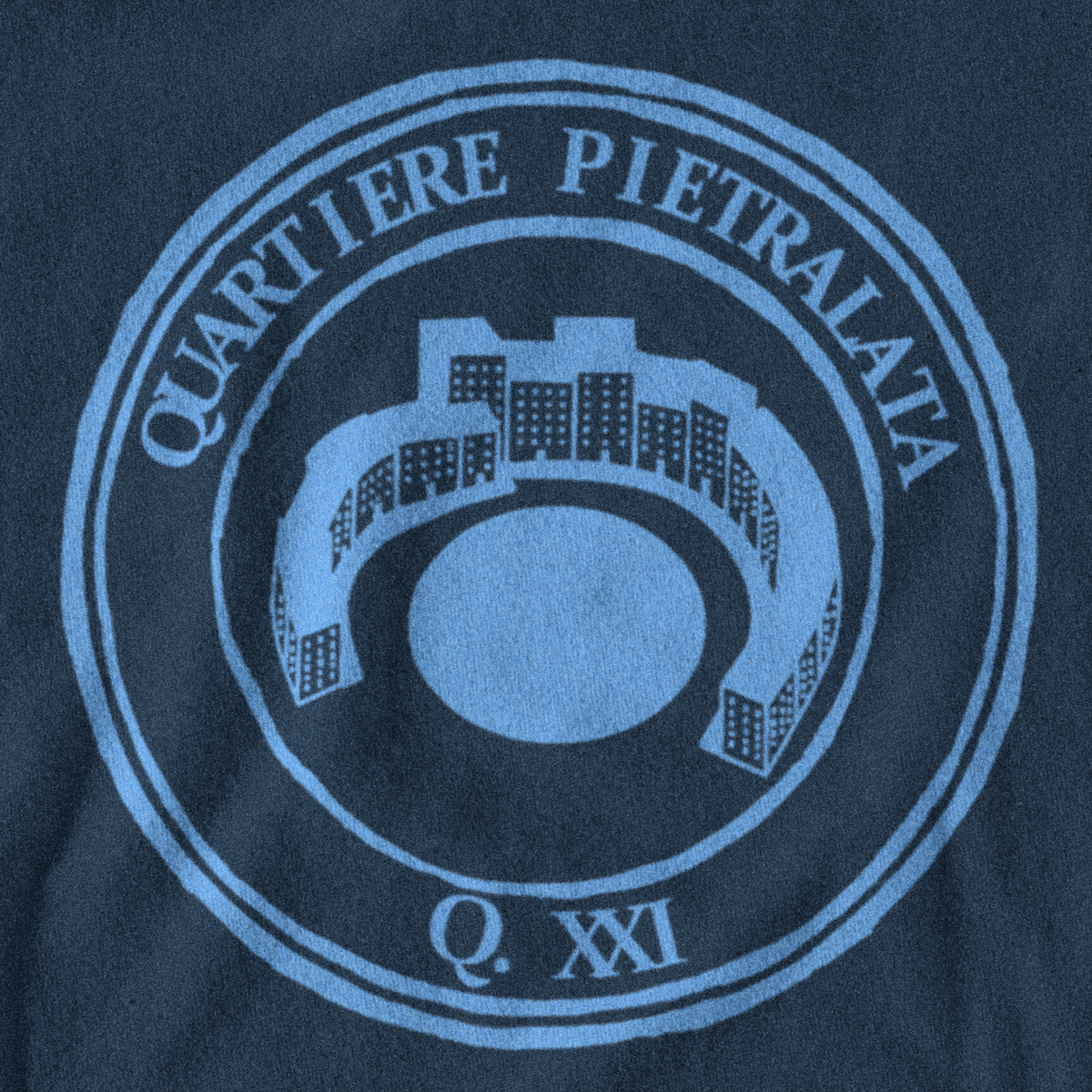 Maglietta quartiere Pietralata (XXI) giallorossa