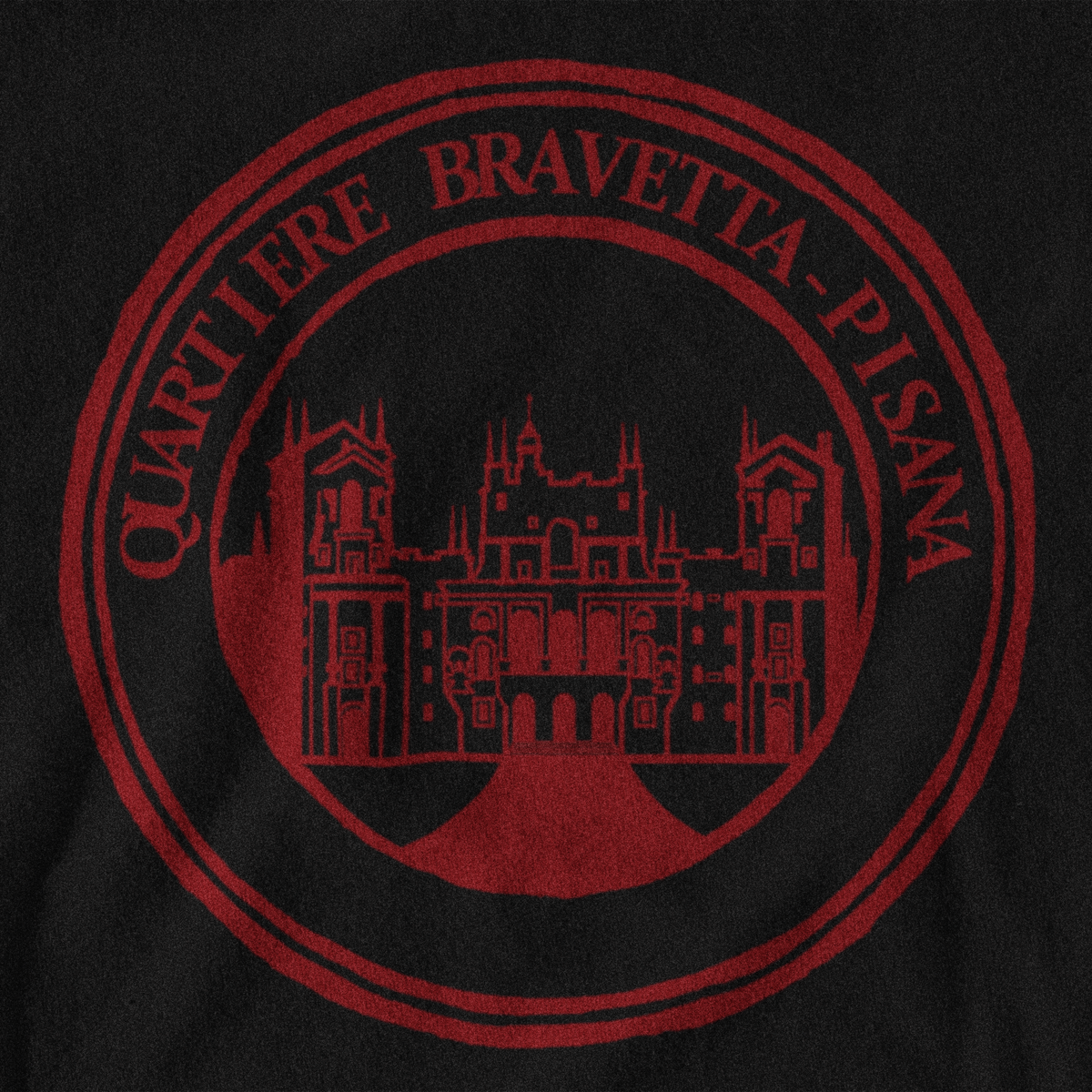 Maglietta quartiere Bravetta - Pisana giallorossa