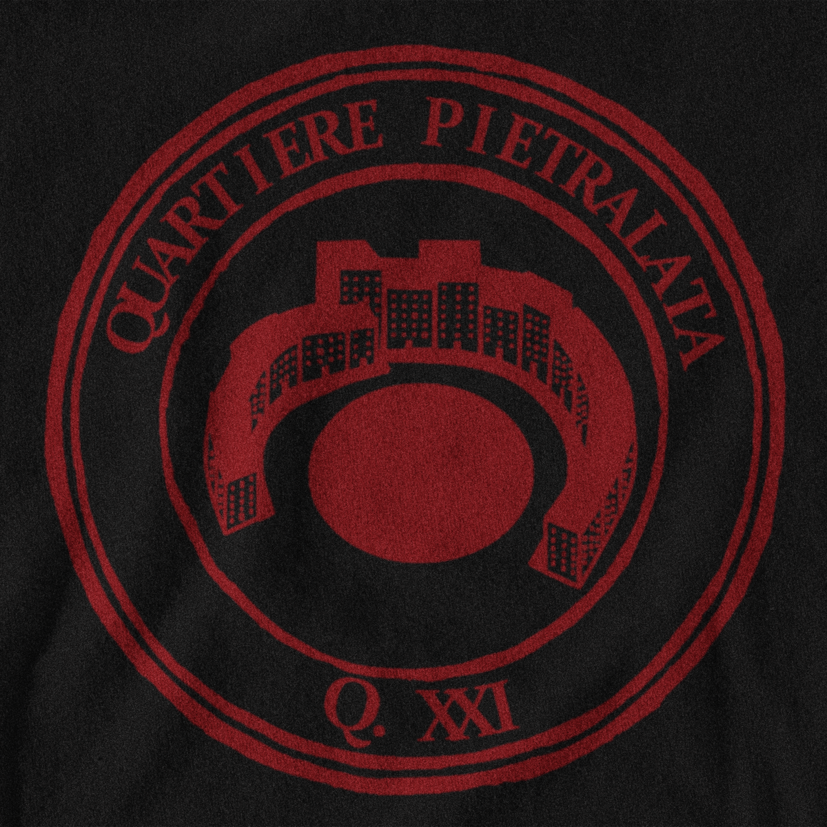 Maglietta quartiere Pietralata (XXI) giallorossa