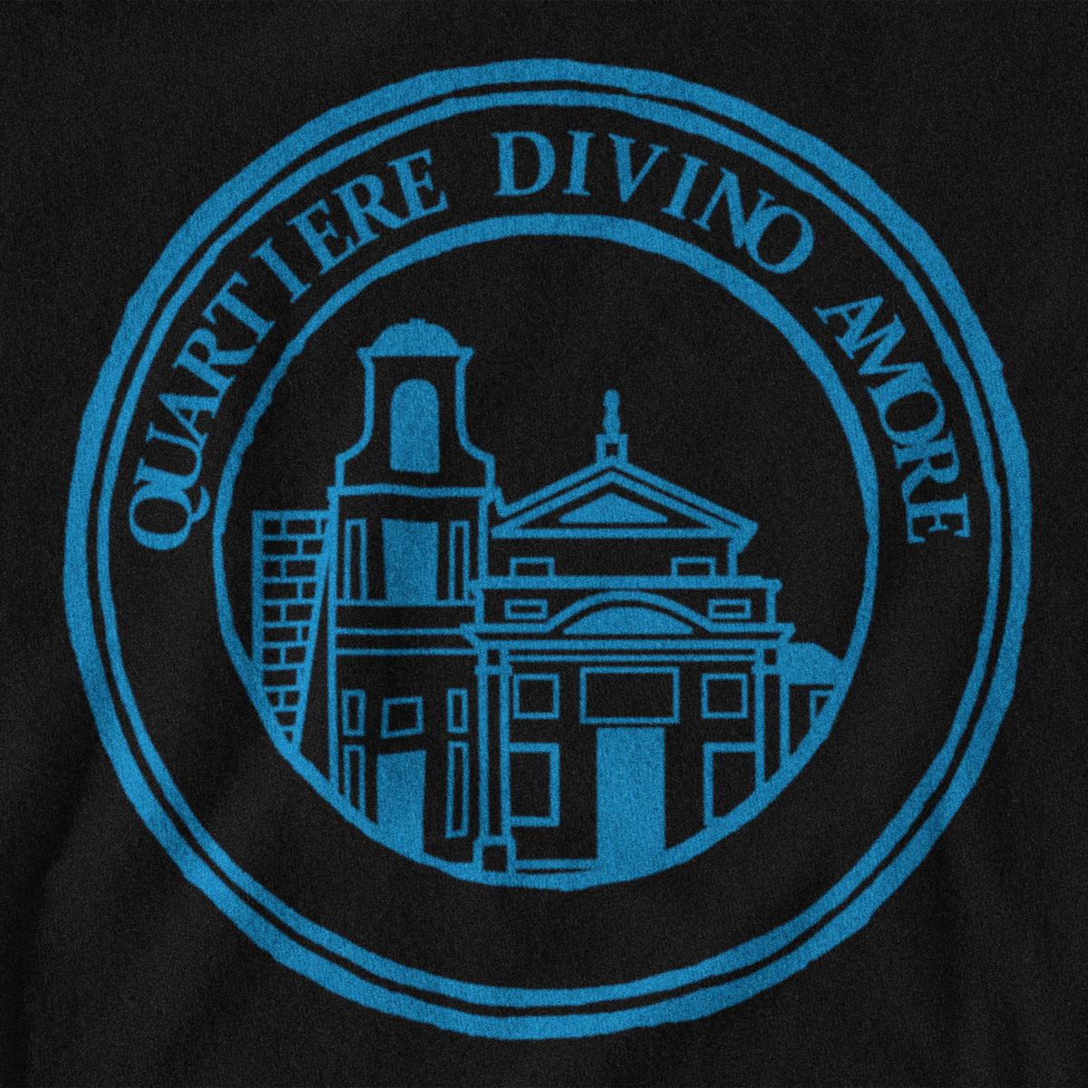 Maglietta quartiere Divino Amore biancoceleste