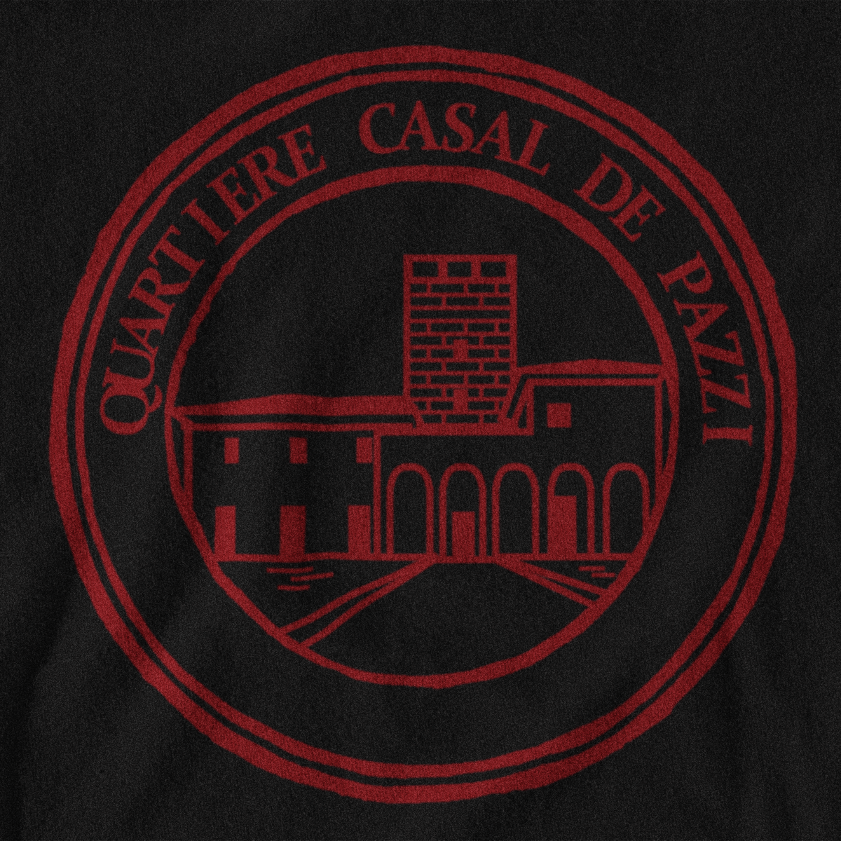 Maglietta quartiere Casal De Pazzi giallorossa