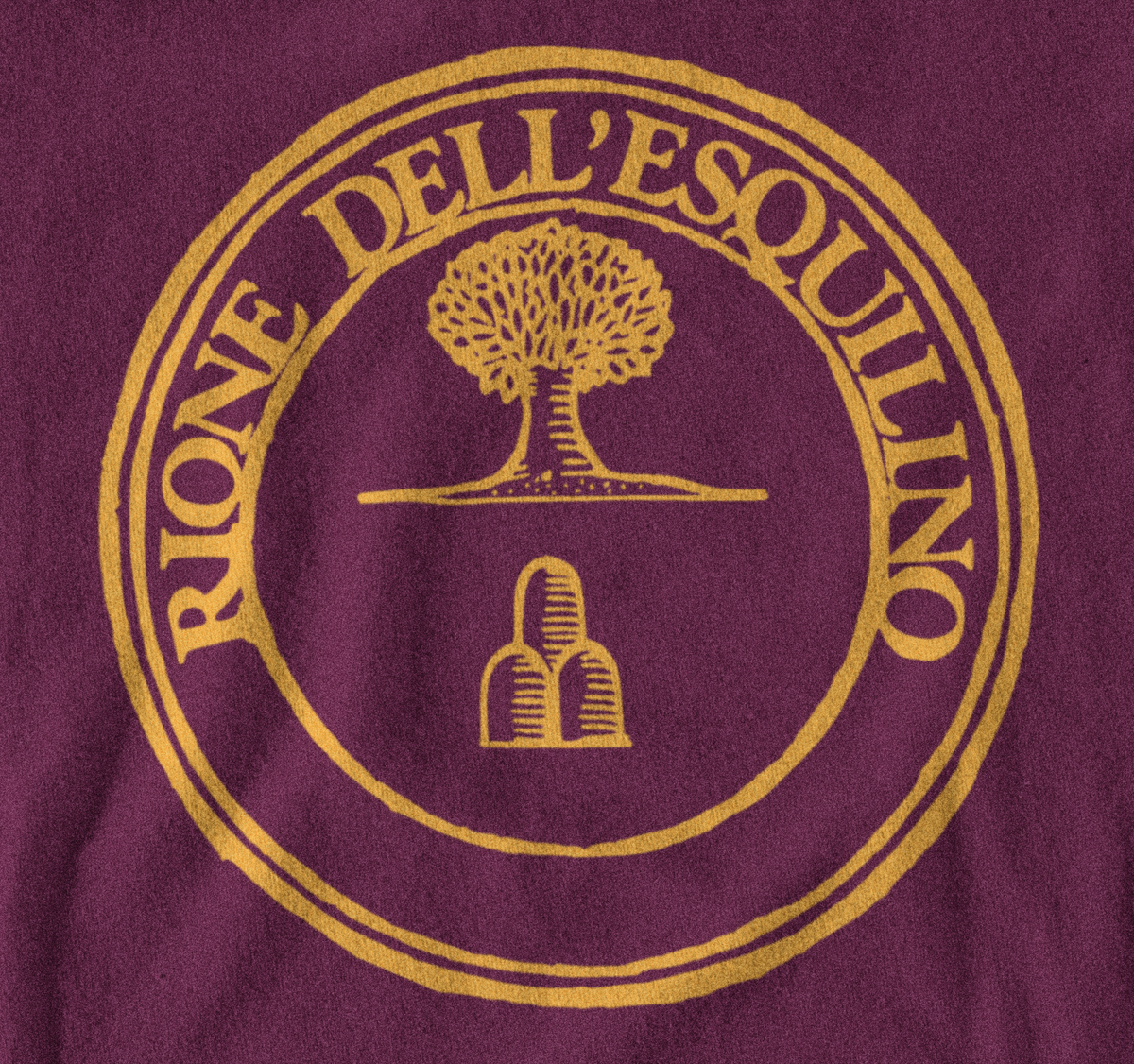 Maglietta Rione Esquilino (XV) giallorossa